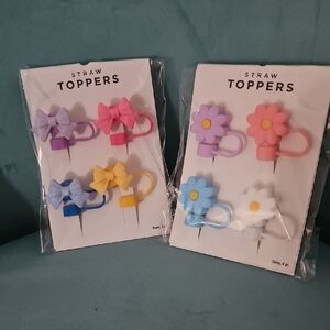 Colorful Straw Toppers Set for Kids